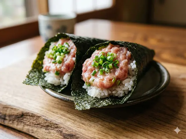 Negitoro Maki (Minced Fatty Tuna & Scallion)