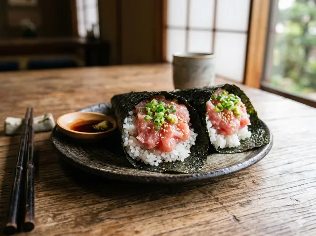 Negitoro Maki (Minced Fatty Tuna & Scallion)