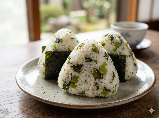 Takana Onigiri (Pickled Mustard Greens)