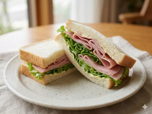 Ham & Lettuce Sandwich