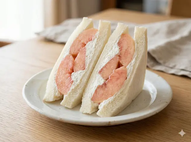 White Peach Sandwich